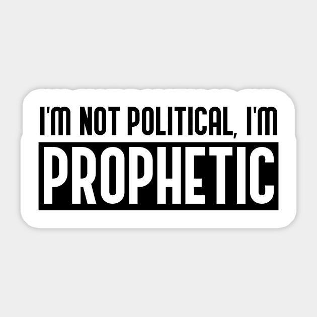 Prophetic (black) Sticker by Morg City